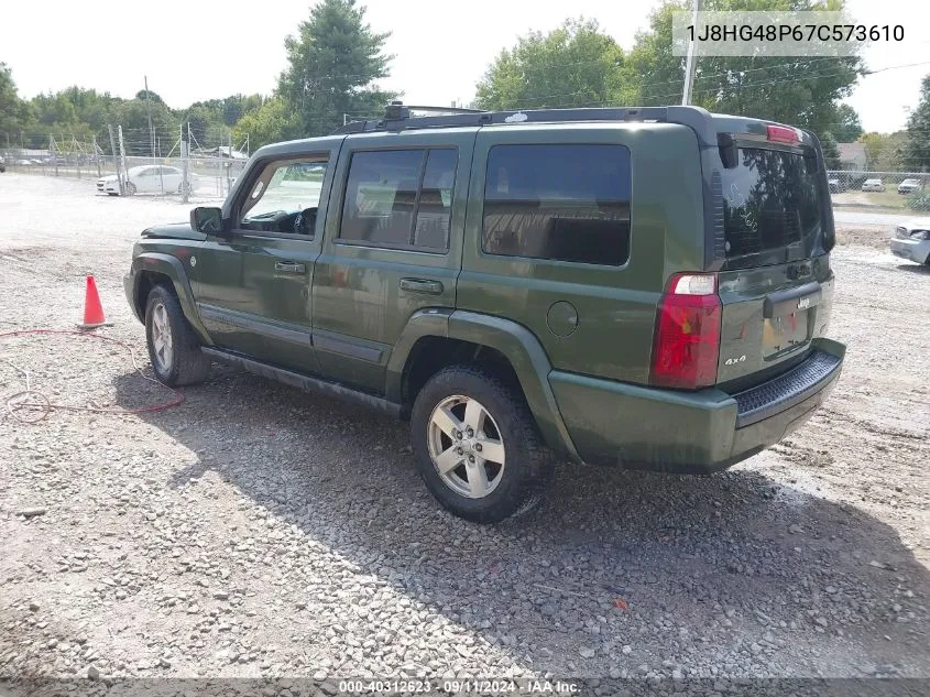 2007 Jeep Commander Sport VIN: 1J8HG48P67C573610 Lot: 40312623