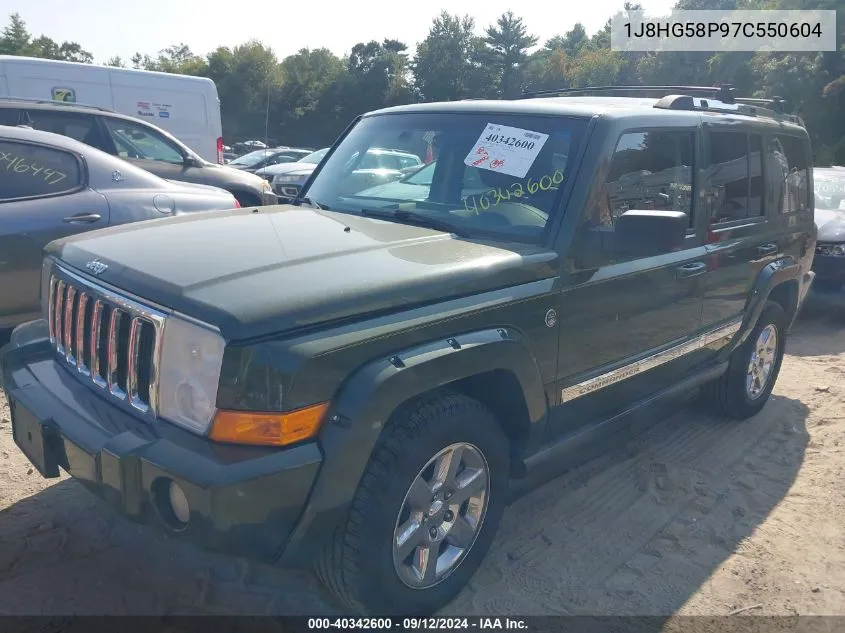 2007 Jeep Commander Limited VIN: 1J8HG58P97C550604 Lot: 40342600