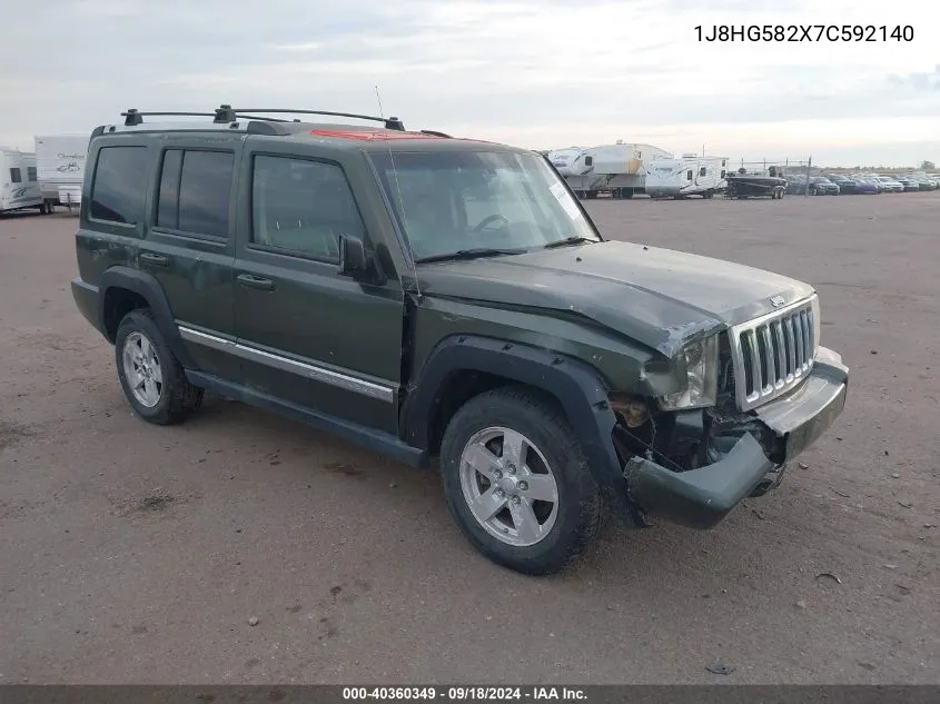 2007 Jeep Commander Limited VIN: 1J8HG582X7C592140 Lot: 40360349