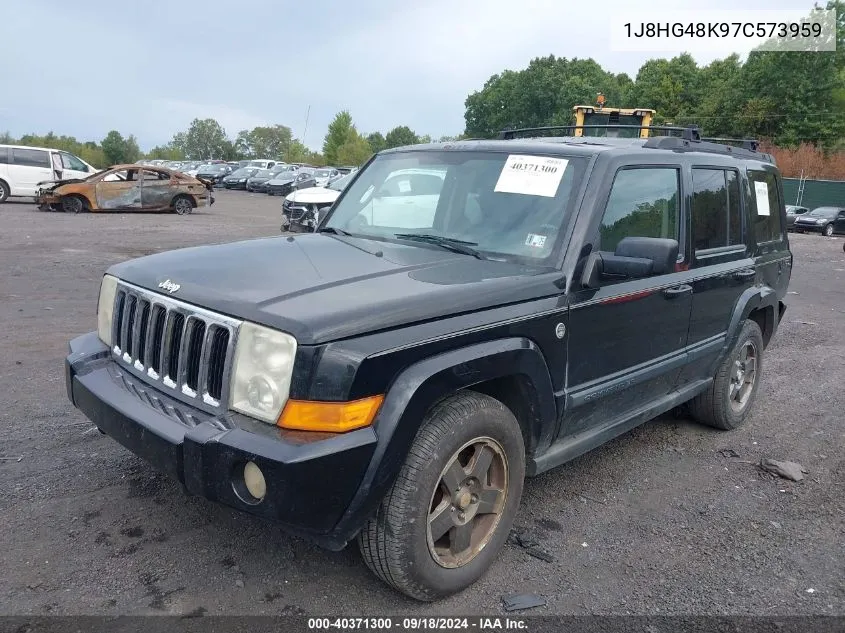 2007 Jeep Commander Sport VIN: 1J8HG48K97C573959 Lot: 40371300