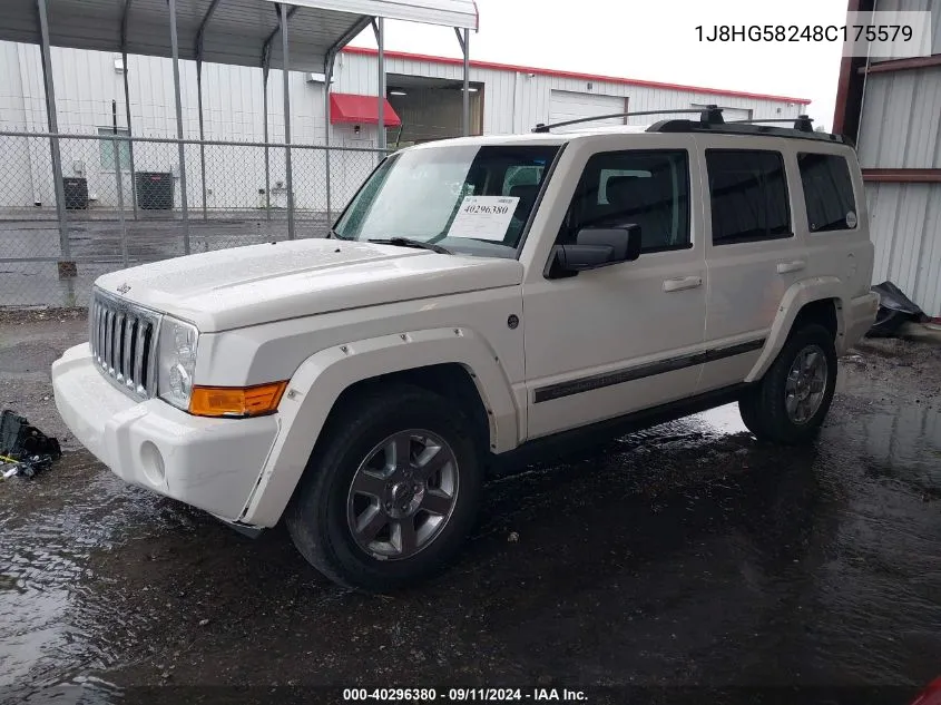 2008 Jeep Commander Limited VIN: 1J8HG58248C175579 Lot: 40296380