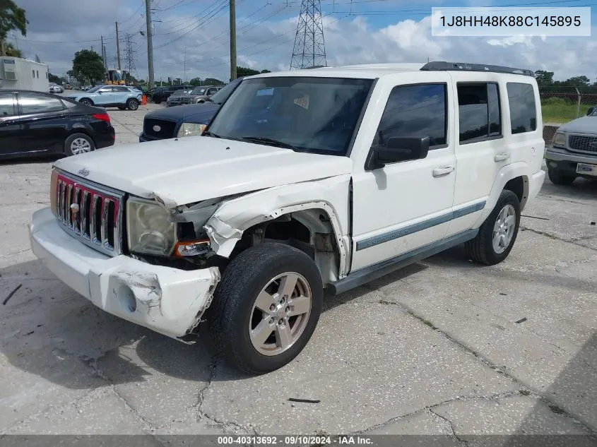 2008 Jeep Commander Sport VIN: 1J8HH48K88C145895 Lot: 40313692