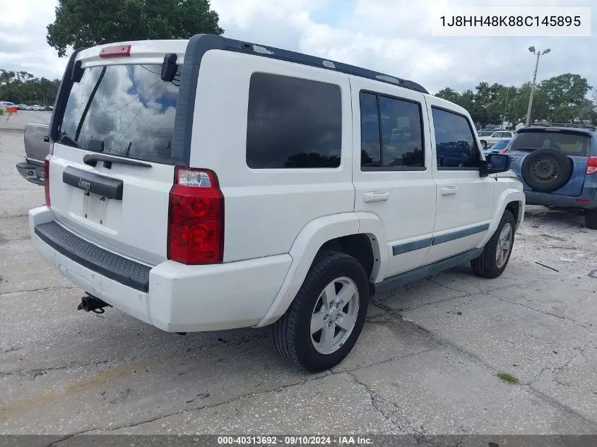 2008 Jeep Commander Sport VIN: 1J8HH48K88C145895 Lot: 40313692