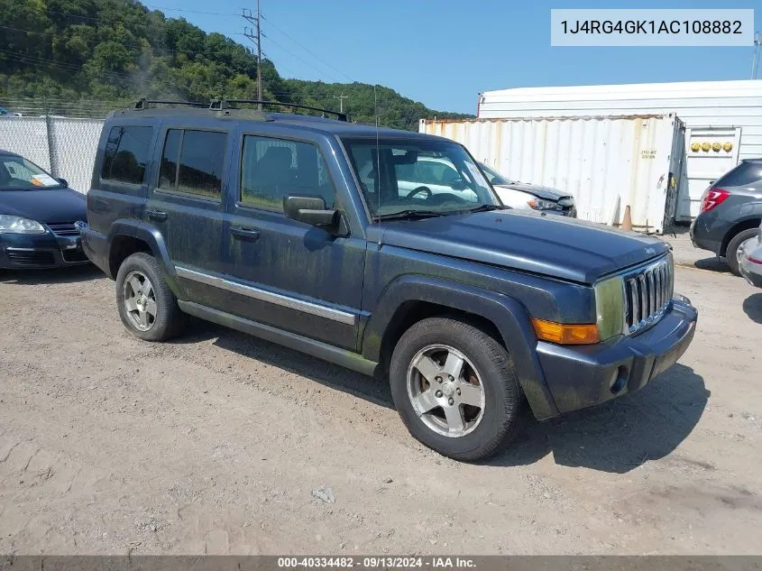 2010 Jeep Commander Sport VIN: 1J4RG4GK1AC108882 Lot: 40334482