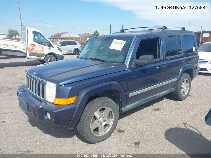 2010 Jeep Commander Sport VIN: 1J4RG4GK6AC127654 Lot: 40340198