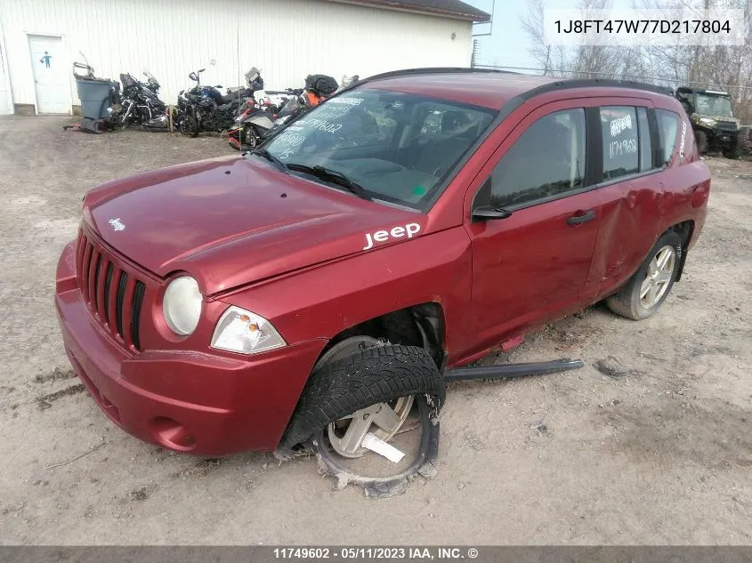 1J8FT47W77D217804 2007 Jeep Compass