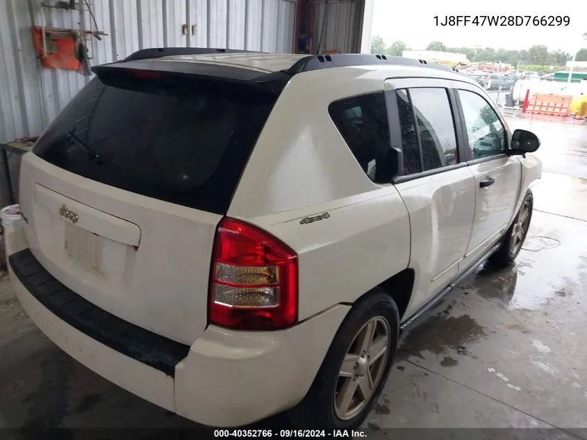 2008 Jeep Compass Sport VIN: 1J8FF47W28D766299 Lot: 40352766