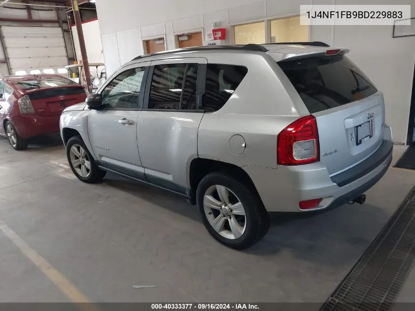 2011 Jeep Compass VIN: 1J4NF1FB9BD229883 Lot: 40333377