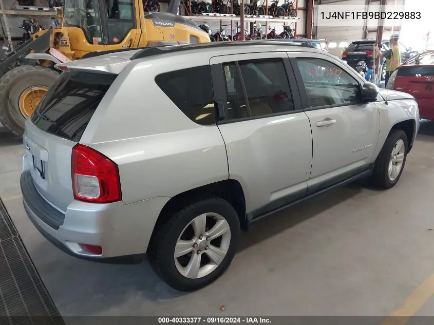 2011 Jeep Compass VIN: 1J4NF1FB9BD229883 Lot: 40333377