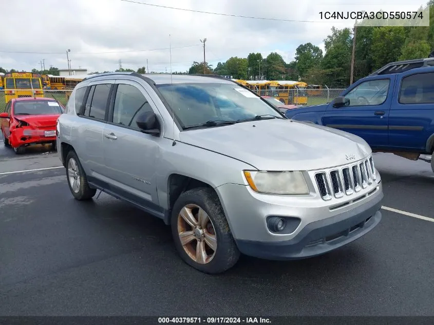 1C4NJCBA3CD550574 2012 Jeep Compass Sport