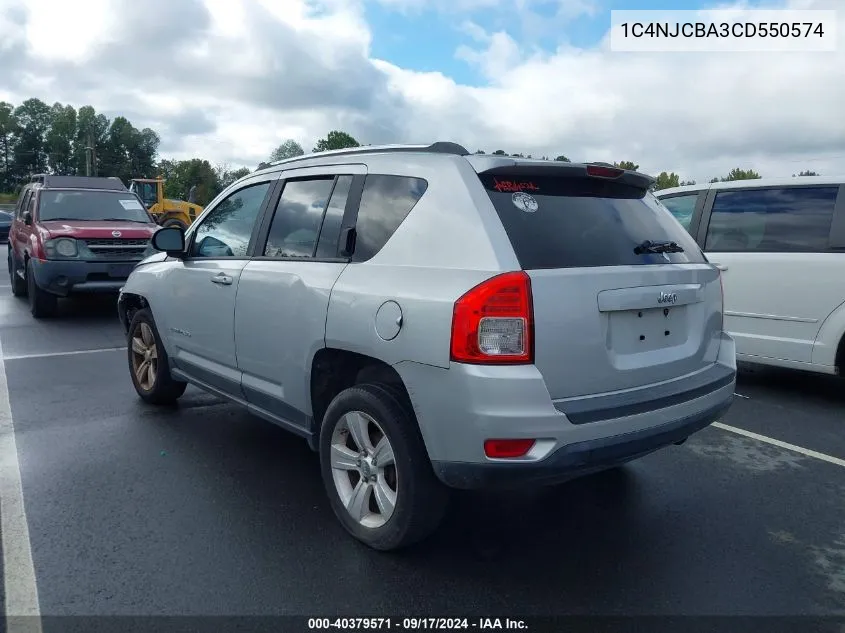 1C4NJCBA3CD550574 2012 Jeep Compass Sport