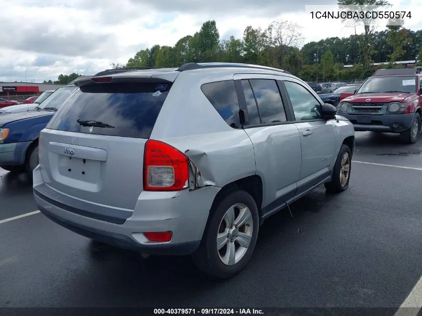 1C4NJCBA3CD550574 2012 Jeep Compass Sport