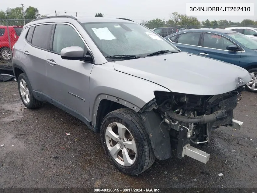 2018 Jeep Compass Latitude 4X4 VIN: 3C4NJDBB4JT262410 Lot: 40326315