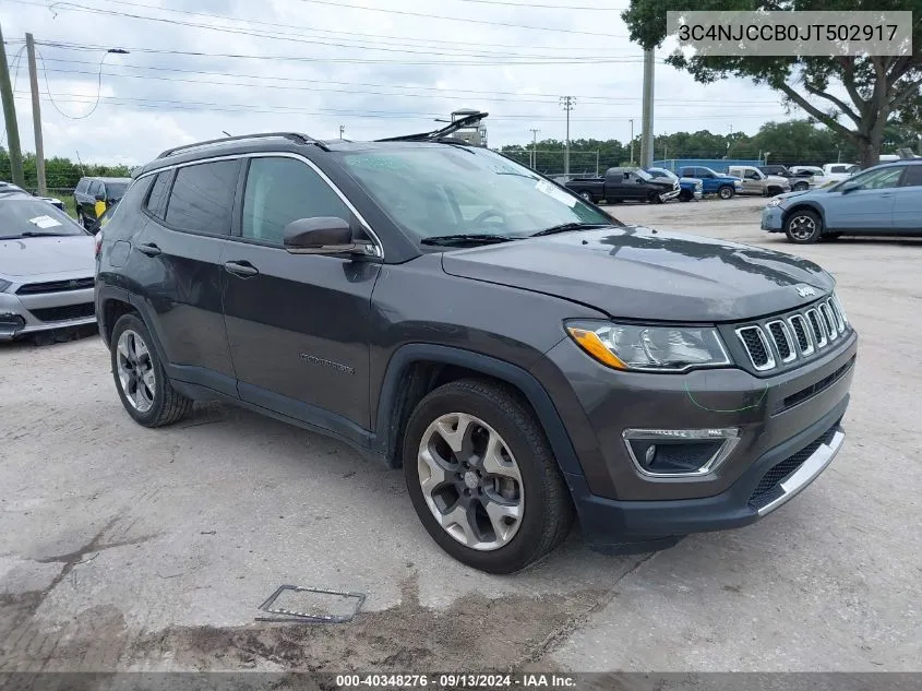 2018 Jeep Compass Limited Fwd VIN: 3C4NJCCB0JT502917 Lot: 40348276