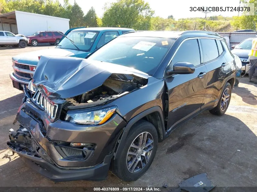 2018 Jeep Compass Latitude Fwd VIN: 3C4NJCBB5JT248378 Lot: 40376909