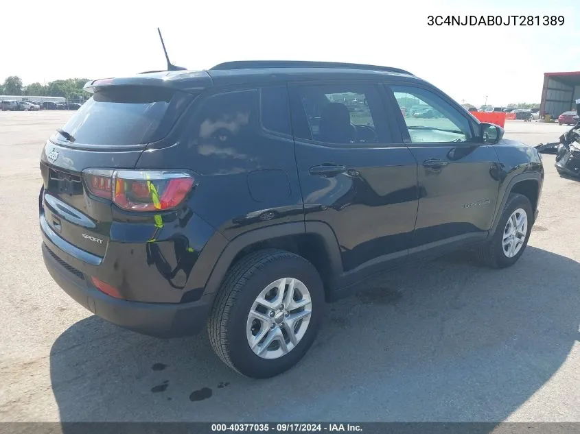 3C4NJDAB0JT281389 2018 Jeep Compass Sport 4X4