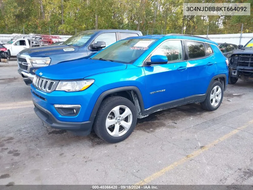 3C4NJDBB8KT664092 2019 Jeep Compass Latitude