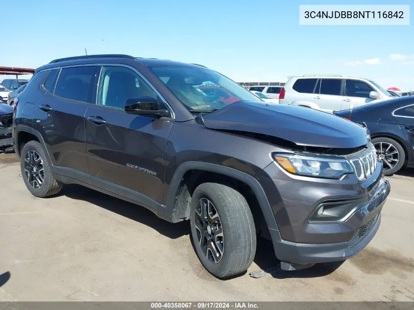 3C4NJDBB8NT116842 2022 Jeep Compass Latitude 4X4