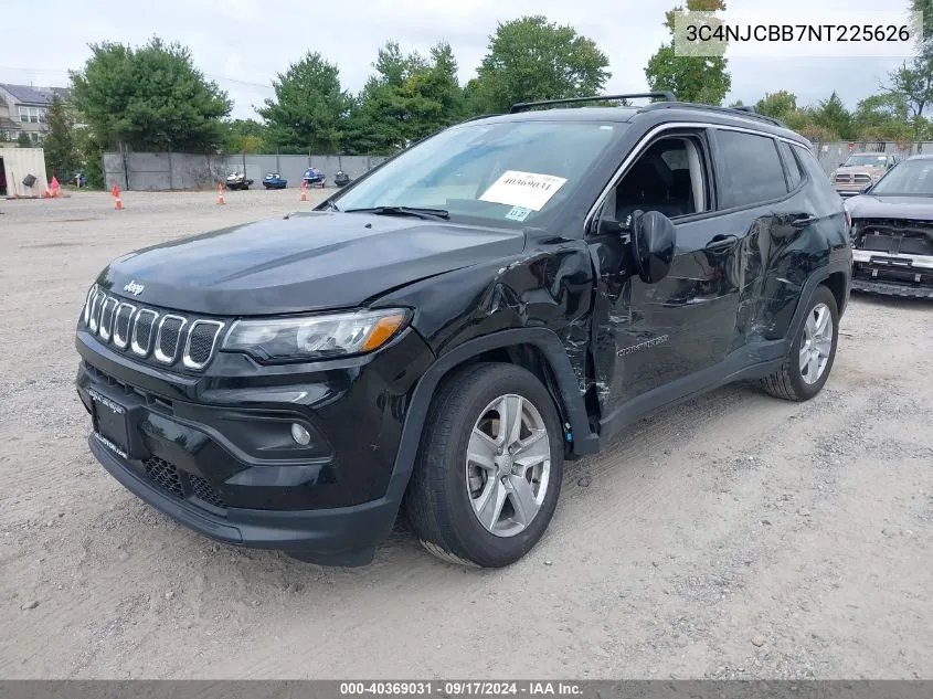 2022 Jeep Compass Latitude Fwd VIN: 3C4NJCBB7NT225626 Lot: 40369031