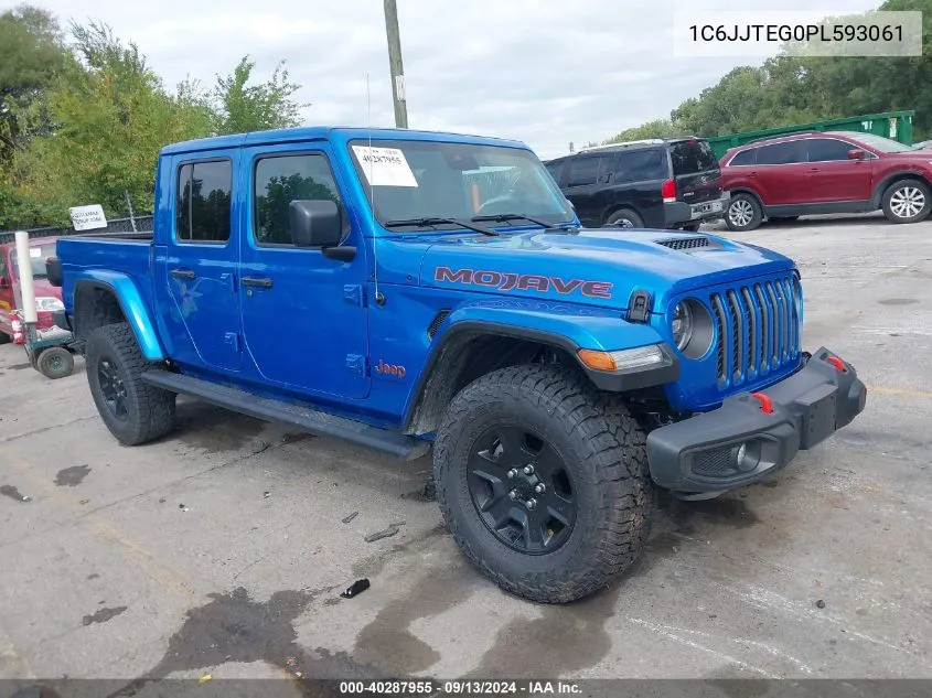 2023 Jeep Gladiator Mojave 4X4 VIN: 1C6JJTEG0PL593061 Lot: 40287955