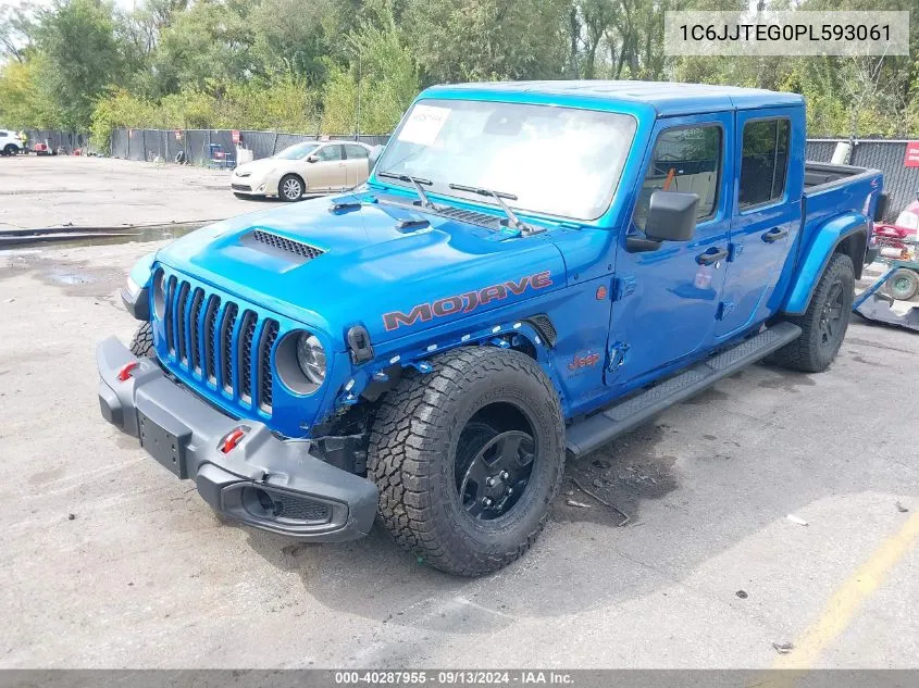 2023 Jeep Gladiator Mojave 4X4 VIN: 1C6JJTEG0PL593061 Lot: 40287955