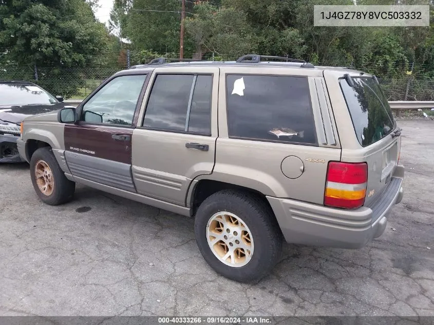 1997 Jeep Grand Cherokee Limited VIN: 1J4GZ78Y8VC503332 Lot: 40333266