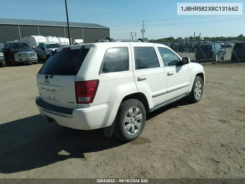 2008 Jeep Grand Cherokee Limited VIN: 1J8HR582X8C131662 Lot: 30043932