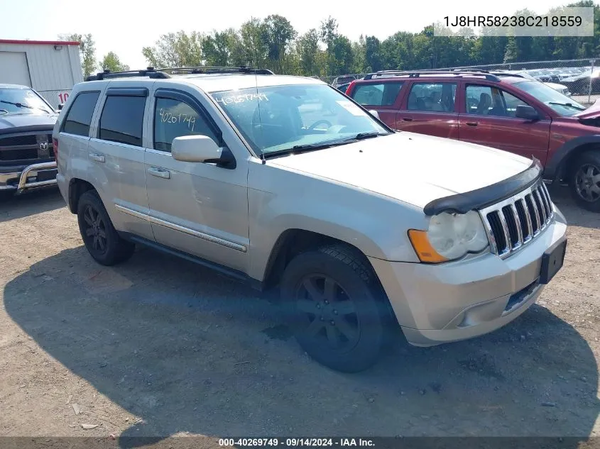 2008 Jeep Grand Cherokee Limited VIN: 1J8HR58238C218559 Lot: 40269749