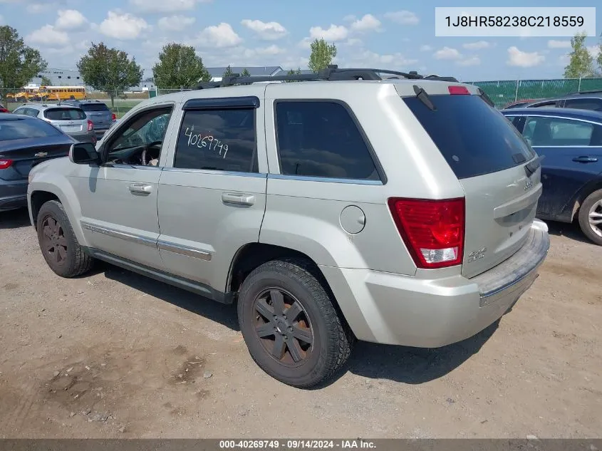 1J8HR58238C218559 2008 Jeep Grand Cherokee Limited