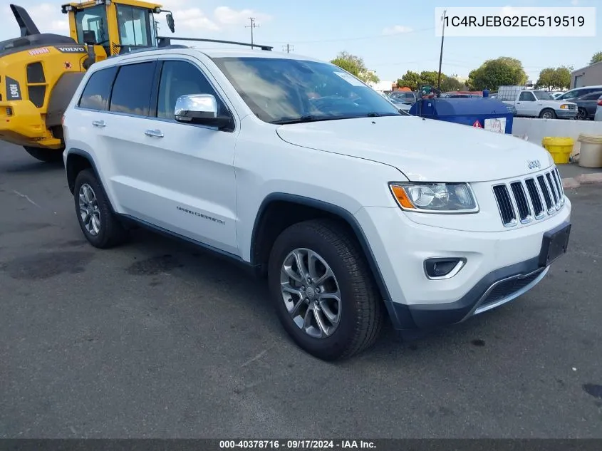 1C4RJEBG2EC519519 2014 Jeep Grand Cherokee Limited