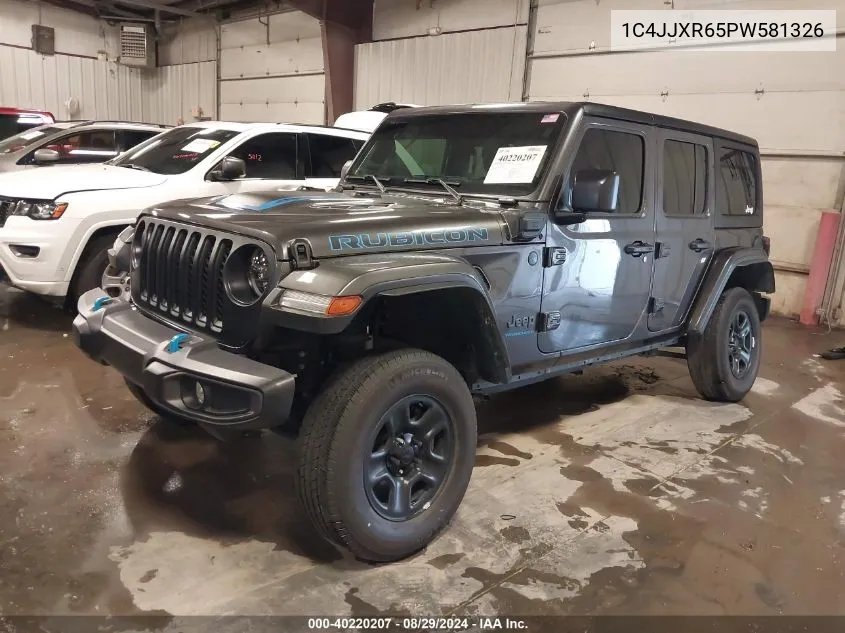 2023 Jeep Wrangler 4Xe Rubicon 4X4 VIN: 1C4JJXR65PW581326 Lot: 40220207