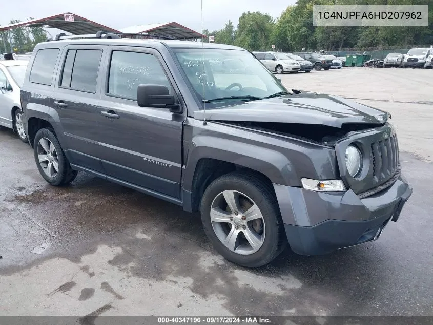 1C4NJPFA6HD207962 2017 Jeep Patriot High Altitude Fwd