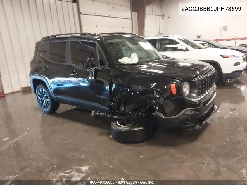 ZACCJBBB0JPH78699 2018 Jeep Renegade Altitude 4X4