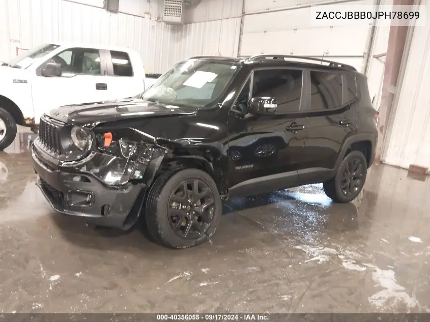 ZACCJBBB0JPH78699 2018 Jeep Renegade Altitude 4X4