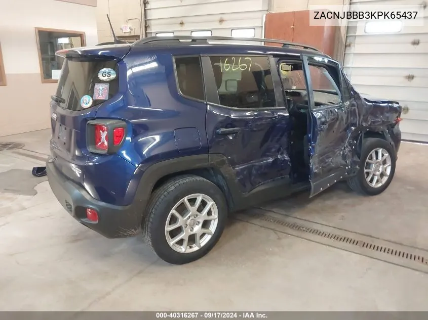 ZACNJBBB3KPK65437 2019 Jeep Renegade Latitude 4X4