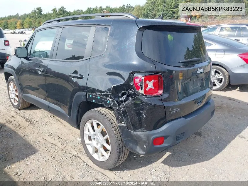 2019 Jeep Renegade Latitude VIN: ZACNJABB5KPK83223 Lot: 40320511