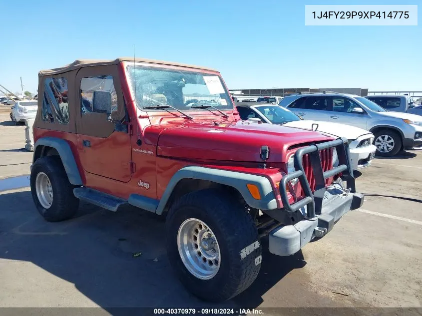 1999 Jeep Wrangler / Tj Se VIN: 1J4FY29P9XP414775 Lot: 40370979