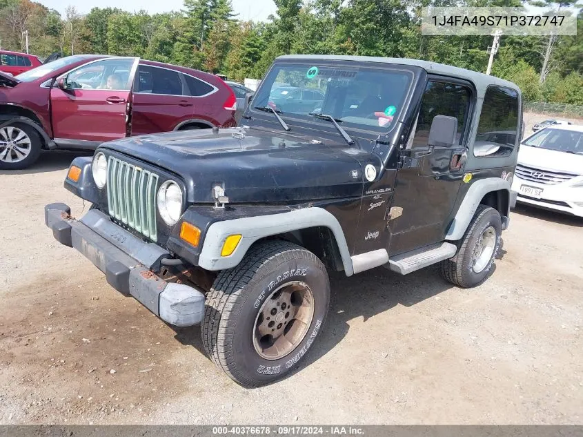 1J4FA49S71P372747 2001 Jeep Wrangler Sport