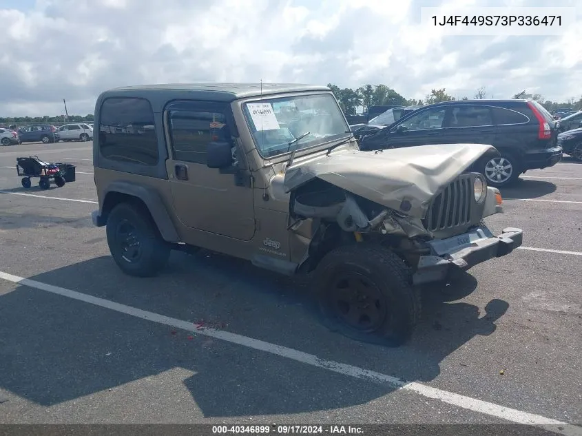 1J4F449S73P336471 2003 Jeep Wrangler Sport Rhd