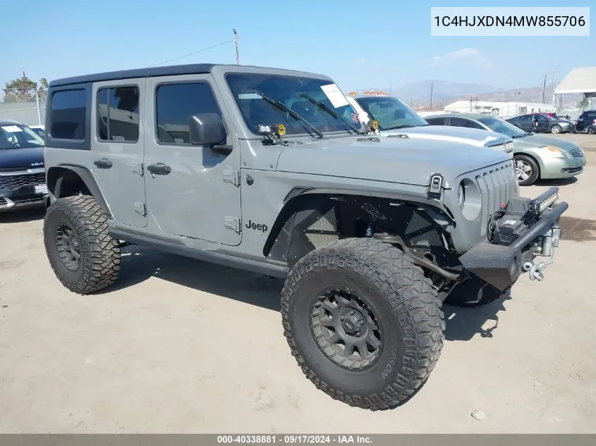 2021 Jeep Wrangler Unlimited Sport S 4X4 VIN: 1C4HJXDN4MW855706 Lot: 40338881