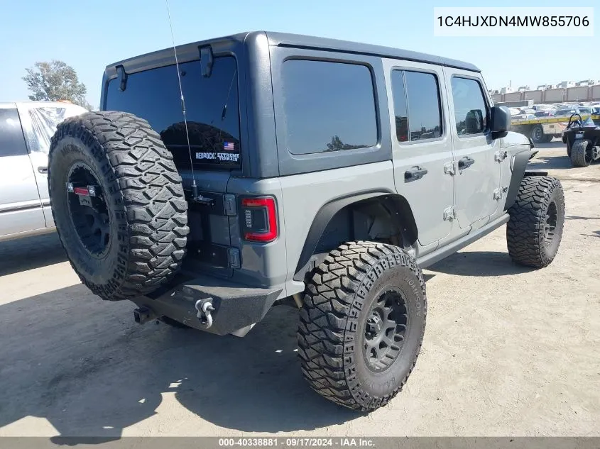 2021 Jeep Wrangler Unlimited Sport S 4X4 VIN: 1C4HJXDN4MW855706 Lot: 40338881