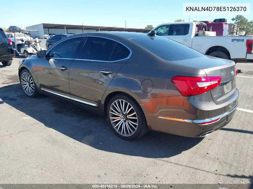 KNALN4D78E5126370 2014 Kia Cadenza Premium