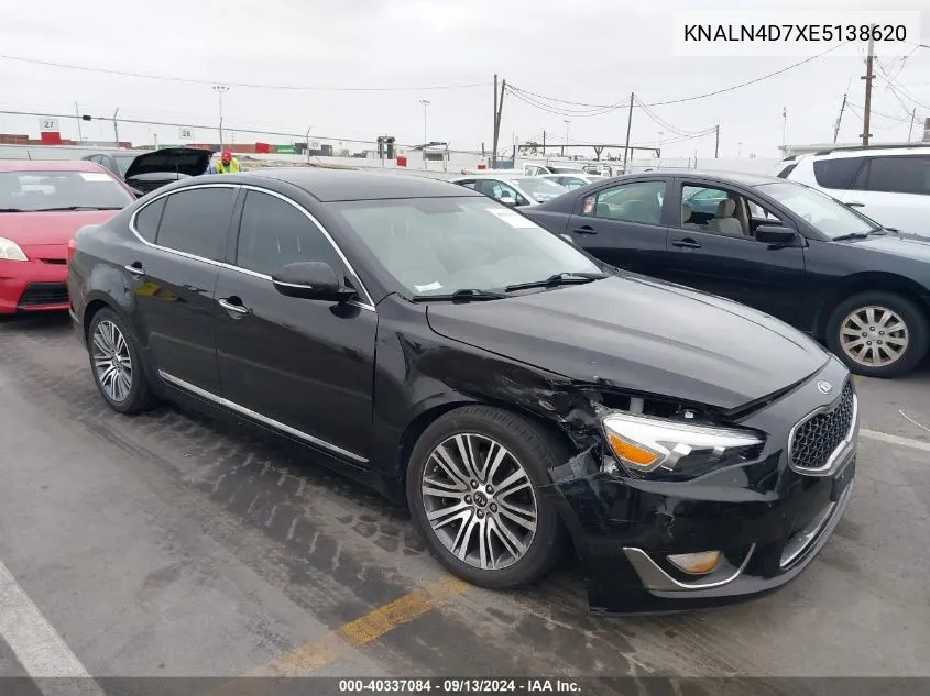 2014 Kia Cadenza Premium VIN: KNALN4D7XE5138620 Lot: 40337084