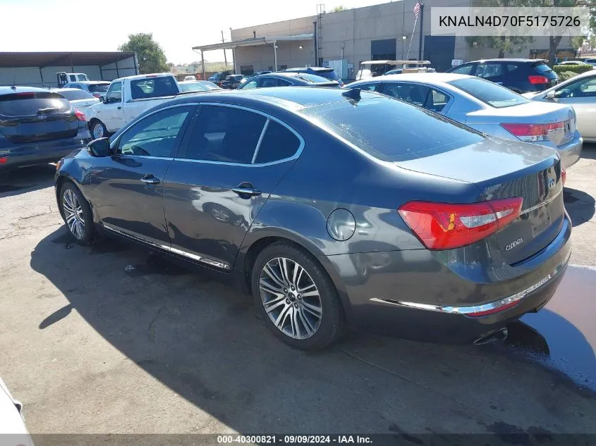 KNALN4D70F5175726 2015 Kia Cadenza Premium