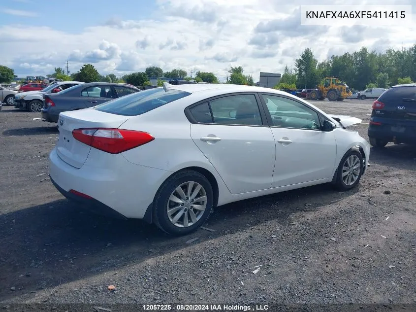 KNAFX4A6XF5411415 2015 Kia Forte