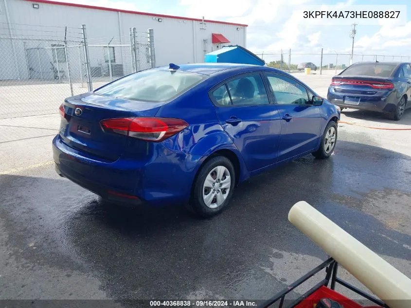 3KPFK4A73HE088827 2017 Kia Forte Lx