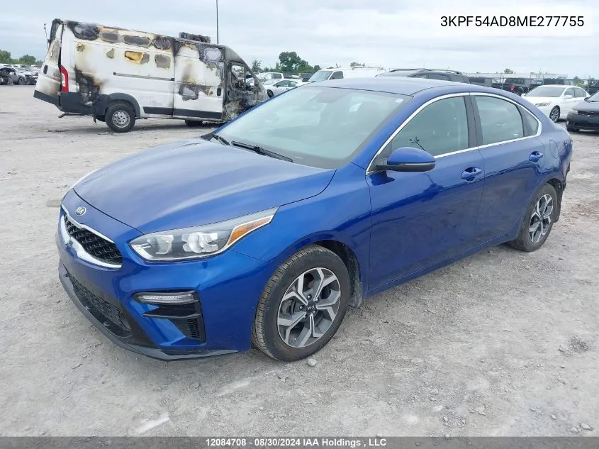 2021 Kia Forte VIN: 3KPF54AD8ME277755 Lot: 12084708