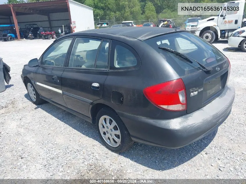 KNADC165636145303 2003 Kia Rio Cinco