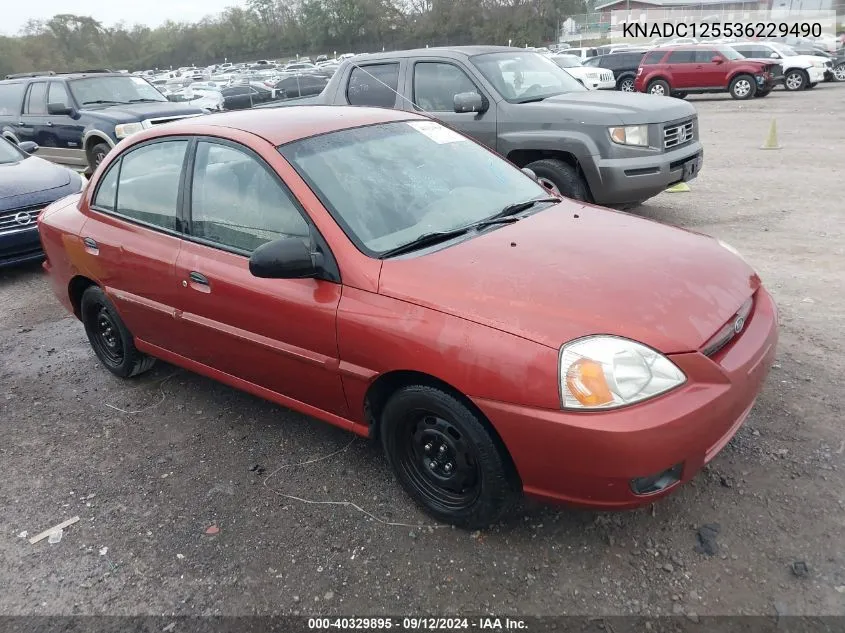 2003 Kia Rio VIN: KNADC125536229490 Lot: 40329895