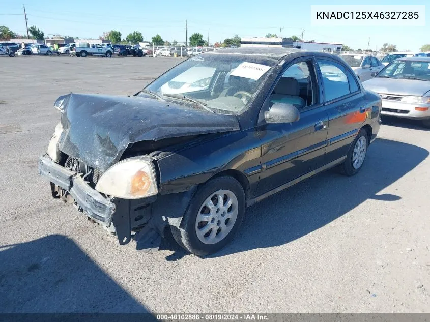 2004 Kia Rio VIN: KNADC125X46327285 Lot: 40102886